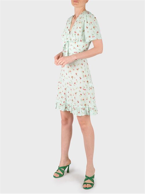 Short crepe dress with V-neck MAR DE MARGARITAS | MMABW01152TMTC0009VE57